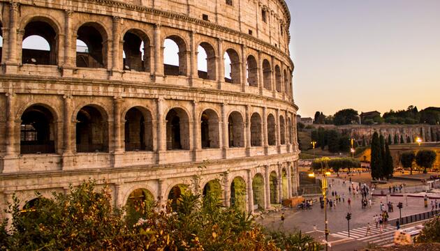 Aufnahme des Kolosseum in Rom, Italien
