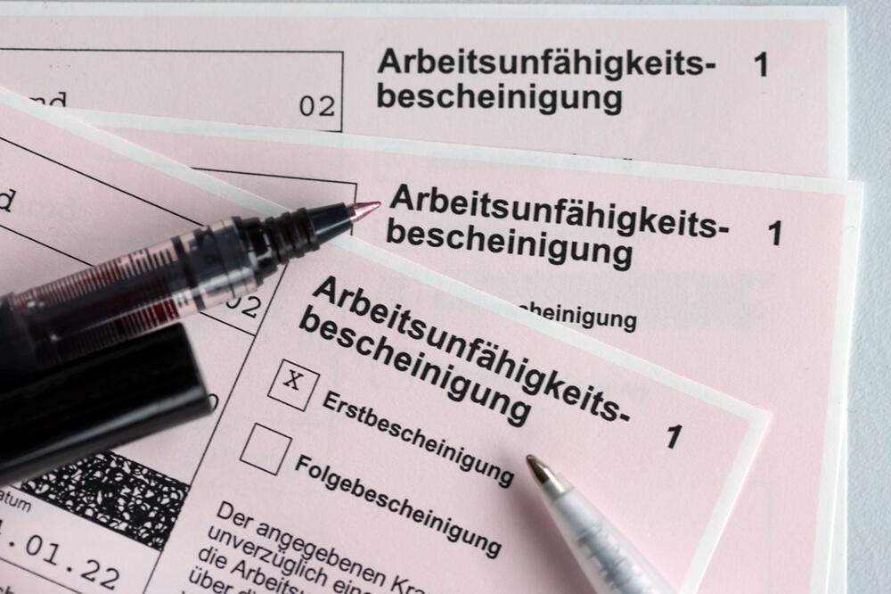 Krankenschein für Arbeitnehmer