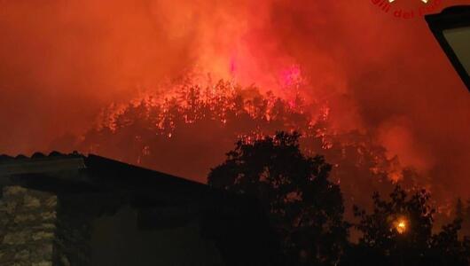 Waldbrand am Gardasee
