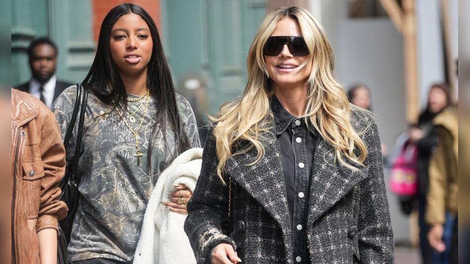 Heidi Klum und Tochter Lou auf Streifzug durch New York City.
