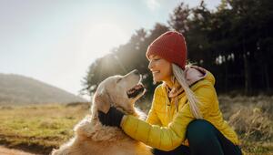 Frau mit Hund