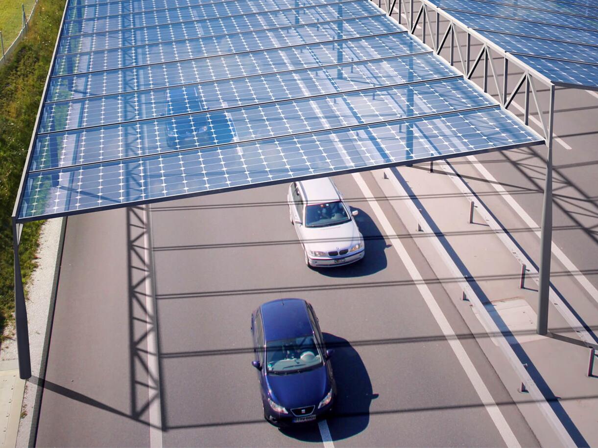 Ein Solardach Fur Die Autobahn Web De