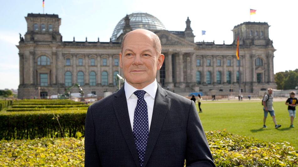 Olaf Scholz als Wachsfigur