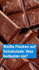 Sind weiße Flecken auf der Schokolade bedenklich?