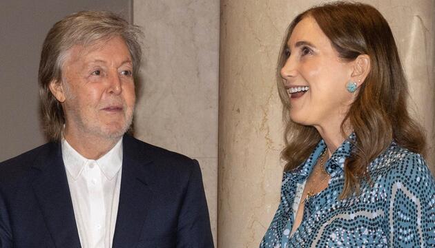 Paul McCartney mit seiner Ehefrau Nancy Shevell.