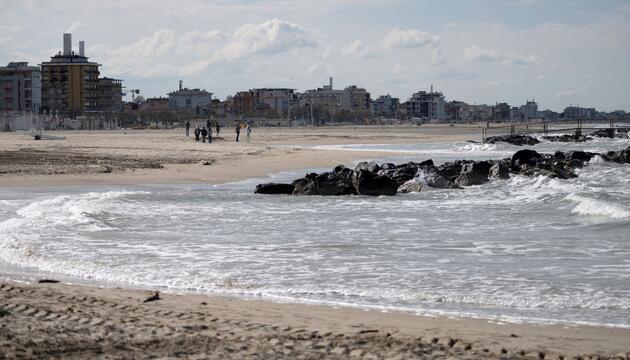 Strand an der italienischen Adria