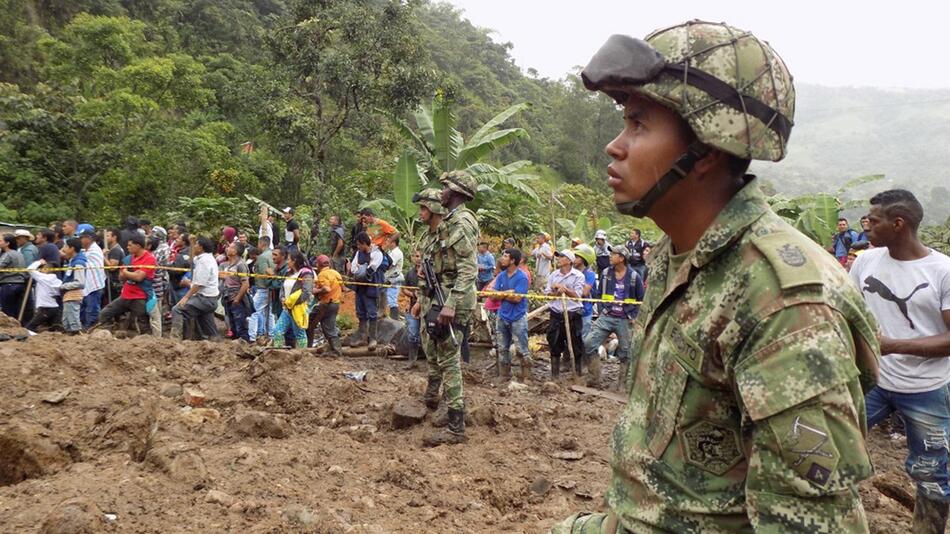 Erdrutsch in Kolumbien