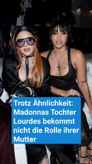 Biopic: Madonnas Tochter Lourdes bekommt nicht die Rolle ihrer Mutter