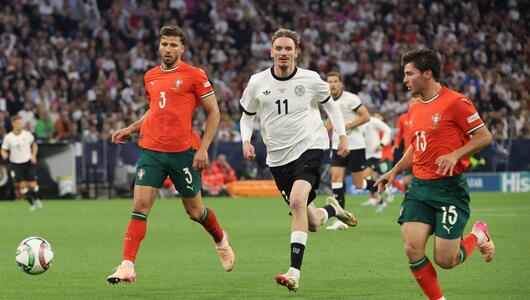 Nick Woltemade feiert gegen Portugal sein Länderspieldebüt.