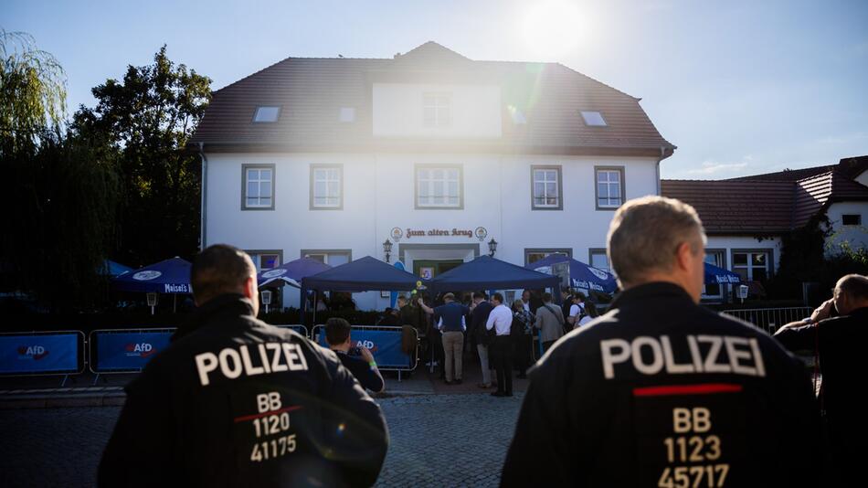 Landtagswahl in Brandenburg – Wahlparty AfD