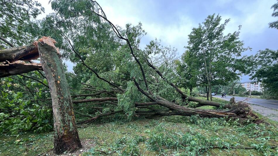 Unwetter in Sachsen - Gröditz