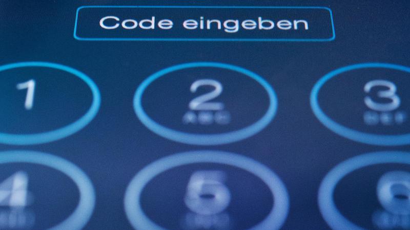 Zahlencode-Eingabe beim Smartphone