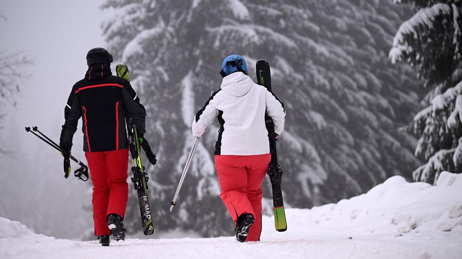 Skifahrer in Oberhof