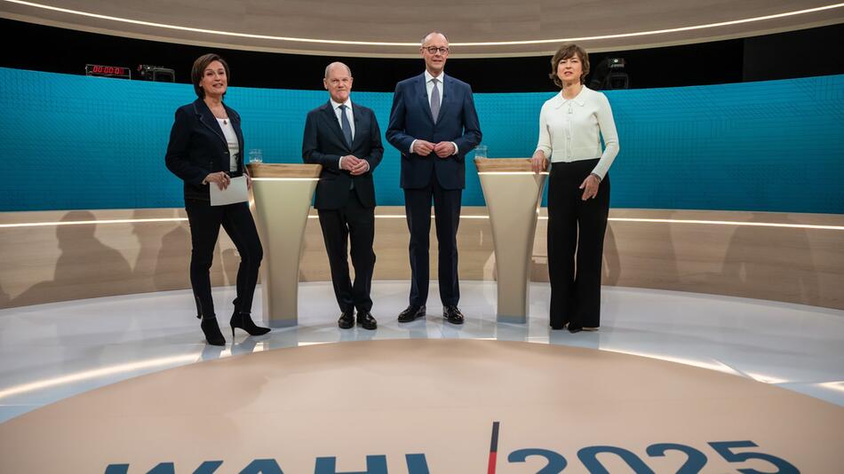 Scholz und Merz im TV-Duell