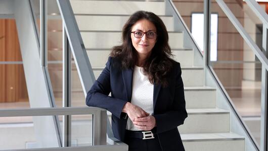 Die DGB-Vorsitzende Yasmin Fahimi