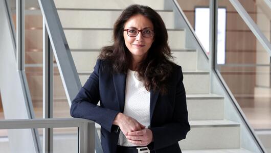 Die DGB-Vorsitzende Yasmin Fahimi