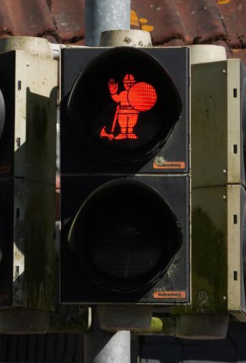 Wikinger-Ampel in Schleswig
