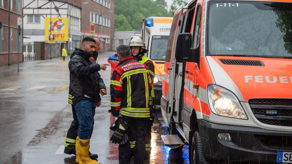 Überschwemmungen in Saarbrücken