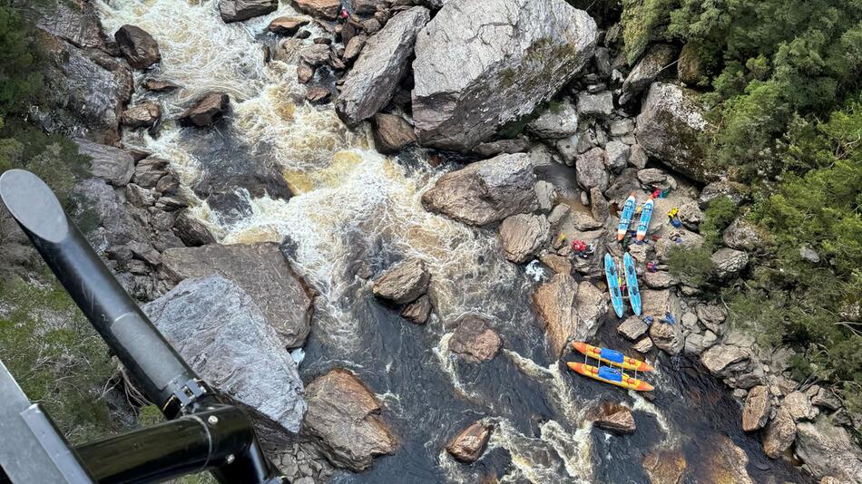 Kajakfahrer aus Wildwasser gerettet