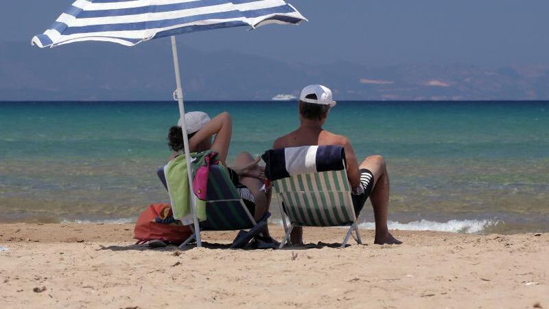 Strand bei Loutra Kilini