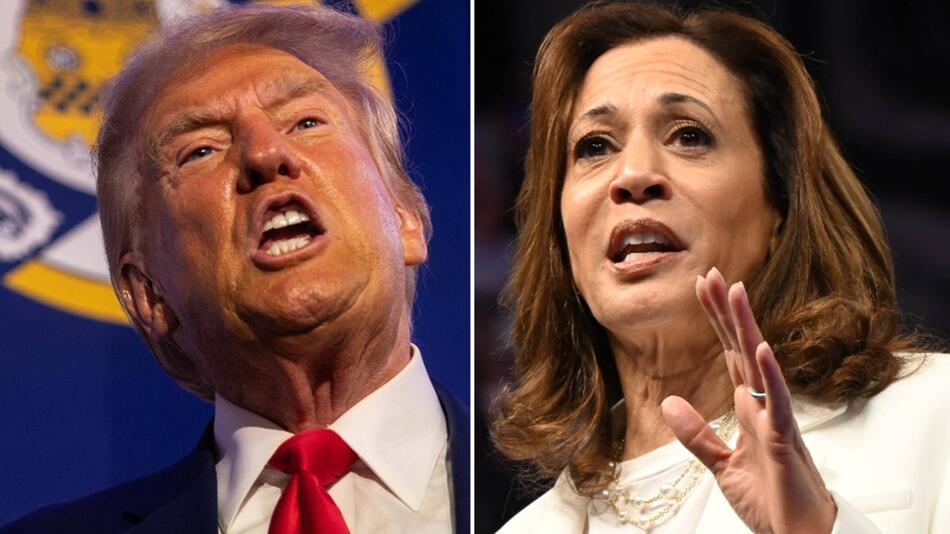 Die US-Wahl rund um Donald Trump (l.) und Kamala Harris sorgte 2024 auch auf YouTube für Aufsehen.