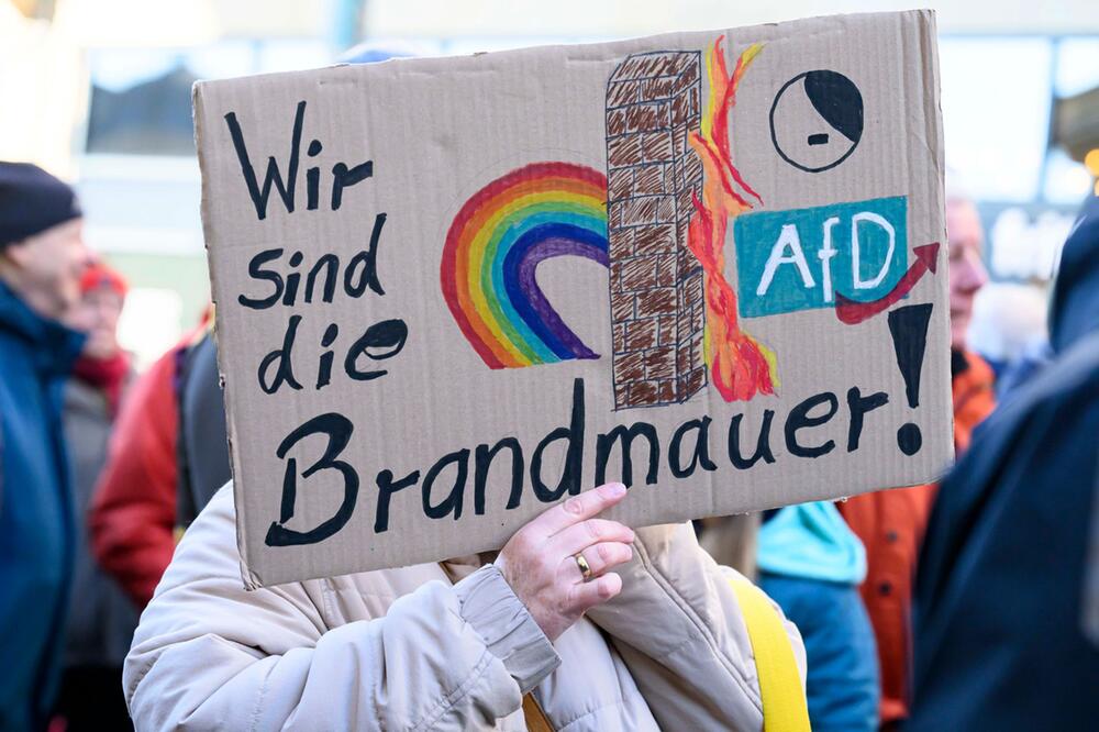 Demonstration zur Migrationspolitik - Frankfurt