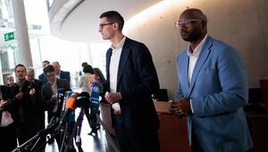 Sepp Müller (CDU, M) und Armand Zorn (SPD, r) 