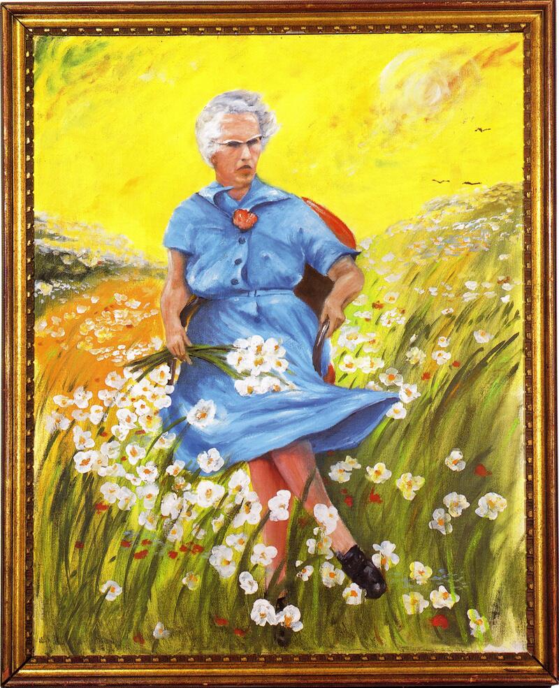 "Lucy in the Field with Flowers"