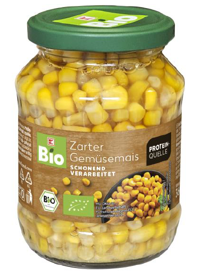 K Bio Zarter Gemüsemais Bio Kaufland