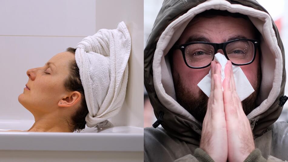Warmes Bad: Ist das bei Erkältung zu empfehlen?