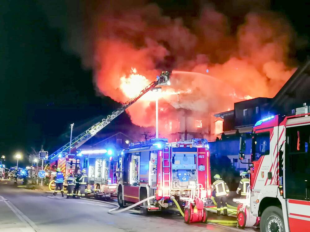 Brand in Hotel-Mitarbeiterhaus in Balderschwang