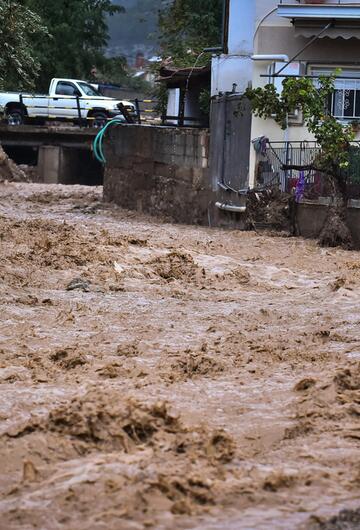 Heftige Überschwemmung in Griechenland.