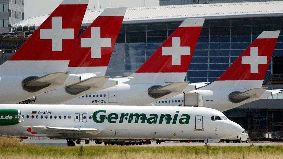 Germania, Airline, Fluggesellschaft, Schweiz, Glattbrugg, Zürich