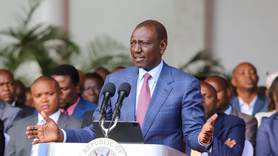 Kenias Präsident William Ruto hält eine Ansprache an die Nation