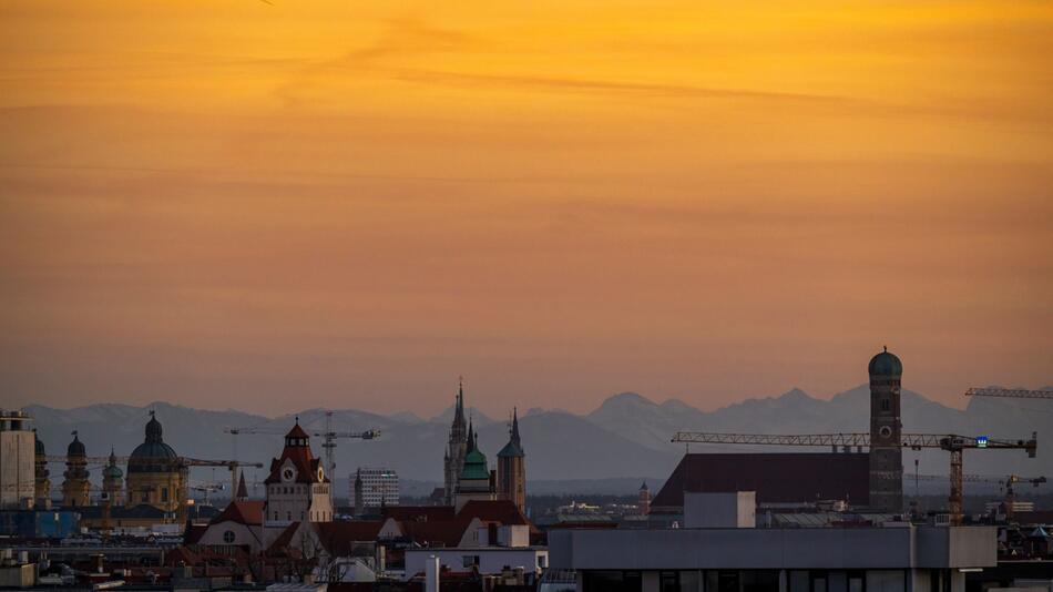 Abendstimmung über München