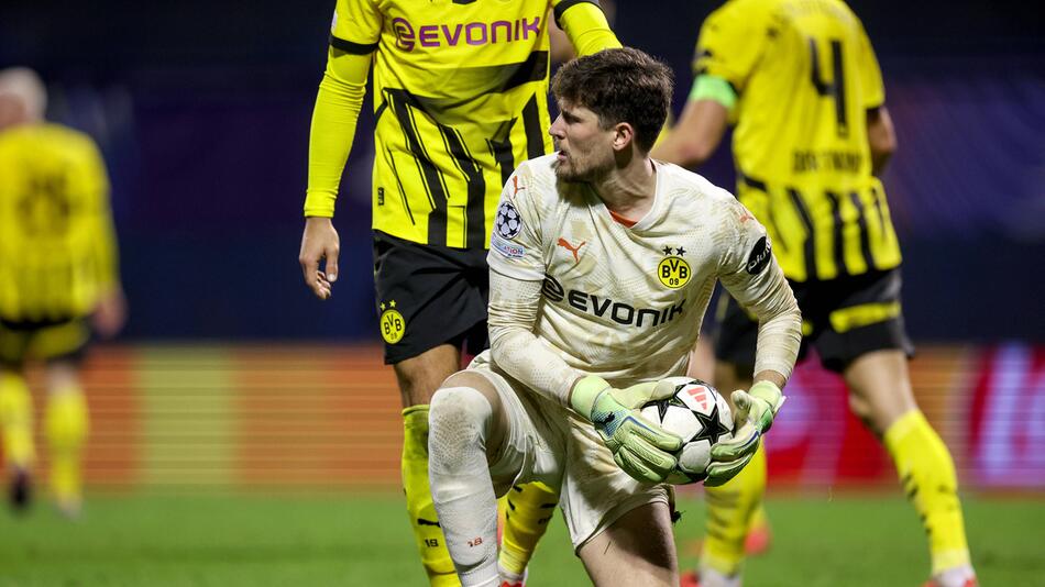 Gregor Kobel beim Auswärtsspiel in Zagreb