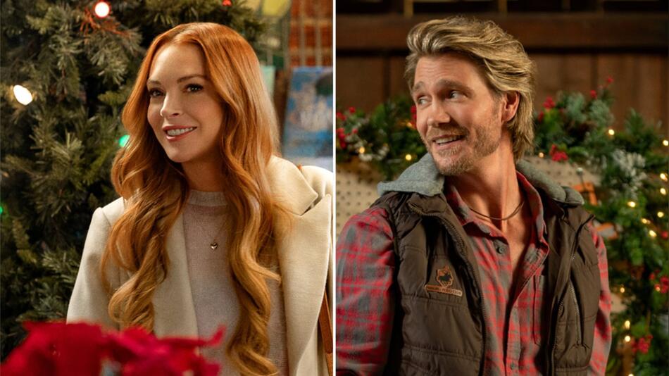 Lindsay Lohan und Chad Michael Murray sind in den Netflix-Weihnachtsfilmen zu sehen.