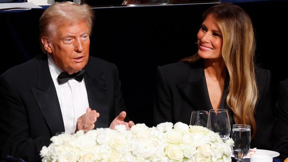 Donald Trump und Melania Trump beim "Alfred E. Smith Memorial Foundation Dinner" in New York.