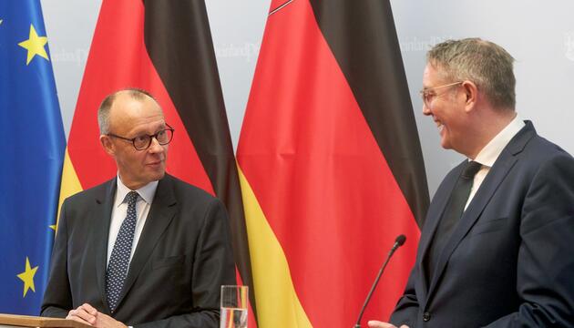 Alexander Schweitzer und Friedrich Merz