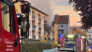 Brand in Regensburg