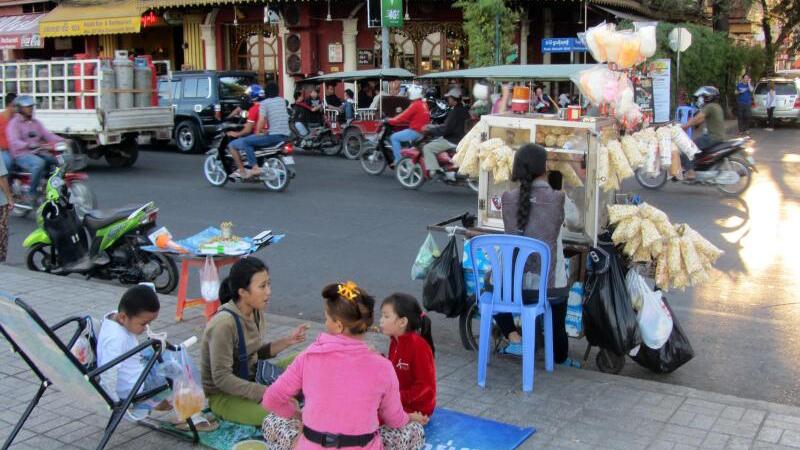 Straße in Phnom Penh
