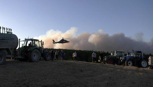 Großer Waldbrand bei Hürtgenwald