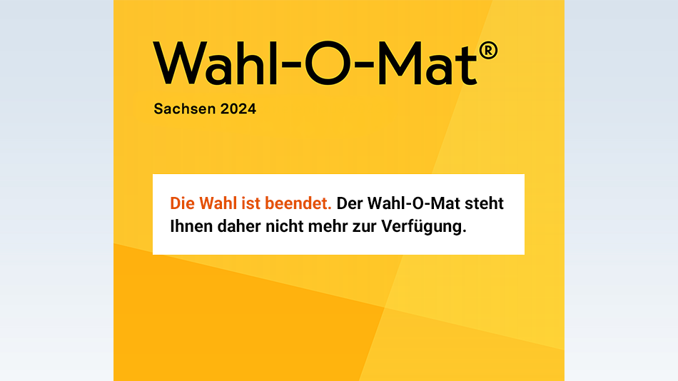 Wahl-O-Mat Sachsen 2024 ist beendet