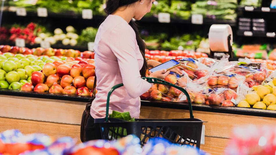 Obst und Gemüse in einem Supermarkt