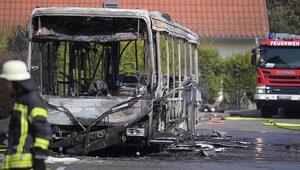 Feuer-Alarm in Kehl: Bus brennt mitten auf der Straße