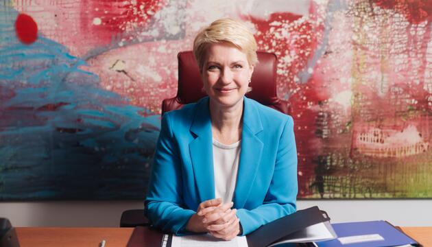 Manuela Schwesig in der Landesvertretung Mecklenburg-Vorpommern in Berlin
