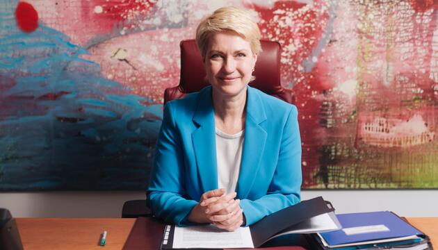 Manuela Schwesig in der Landesvertretung Mecklenburg-Vorpommern in Berlin