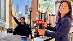 Collage von Annalena Baerbocks Instagram-Videos aus New York