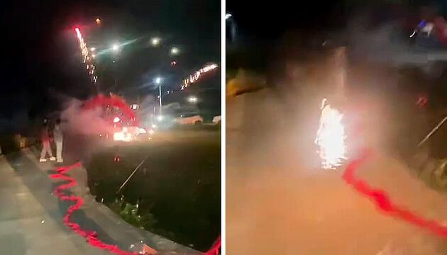 Zuschauer freuen sich über Feuerwerk – dann wird es explosiv