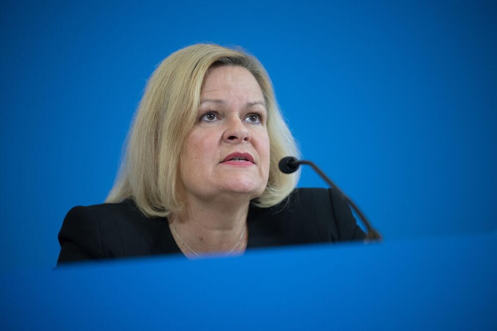 Pressekonferenz Bundesinnenministerin Faeser